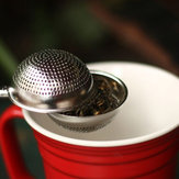 Acero bola de malla de acero especia herbario hoja infusor filtro colador de té a granel