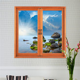 3D Artificial Window View 3D Wall Decals Removable Seascape Stickers Home Wall Decor Gift