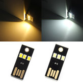 0.2W Hvit/Varm Hvit Mini USB Mobil Power Camping LED Lys Lampe