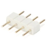 10X Blanc 4pin Connecteur mâle pour RGB LED Bande de Lumière 5050/3528 Connect