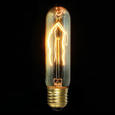 Ampoule à incandescence Edison vintage E27 40W en verre transparent 220V