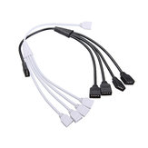 4 Pin 1 tot 4 Flexibele LED Connector Kabel Splitter voor RGB Stripverlichting