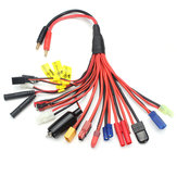Multifunkciós egyensúlytöltő kábel XT60 EC3 EC5 TRX T Plug JST JR FUTABA Anderson csatlakozó adapter