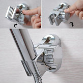 Titular banheiro ajustável prata rotativa suporte de chuveiro