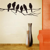Αφαιρούμενα πουλιά υποκατάστημα δέντρο αυτοκόλλητα τοίχου Home Art Decals DIY Σαλόνι Διακόσμηση 
