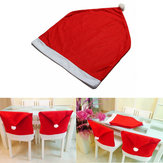 חג המולד סנטה קלאוס Red Hat כיסוי כיסא חג המולד עיצוב ארוחת ערב 