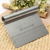 Stainless Steel Cake Pizza Scraper With Scale Pastry Tool