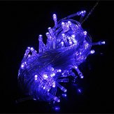 100 LED 10M Cadena de luces LED azules para decoración de fiesta de Navidad 110V/220V