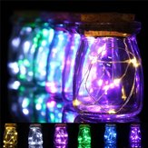 Romantik Xmas 10 LED Renkli Tohum Vazo Işıkları Düğün Ortası Peri Işıkları
