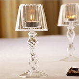 Crystal Glass Candle Tea Light Holder Bordlampe Hjemmeinnredning
