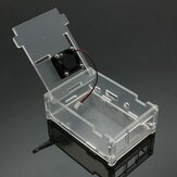 Acrylic Case avec ventilateur pour le modèle de pi de framboise b refroidissement +