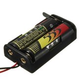 3v Reihenbatteriefall mit dem Schalter und angeschlossen 2 x aa