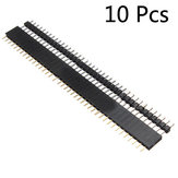 10 Çift 40 Pin 2.54mm Erkek Dişi SIL Soket Sıra Şerit PCB Konnektörü