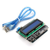 UNO R3 USB Utviklingskort med LCD 1602 Tastatur Shield Kit