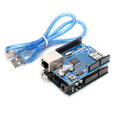 UNO R3 USB fejlesztőlap Ethernet Shield W5100 készlettel