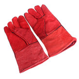 Un calore pair guanti di protezione saldatori in pelle resistente