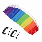 Nylon Line Soft plus materiaal Parachute Rainbow Sports Beach Kite