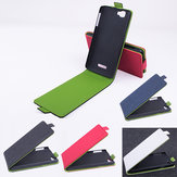 Contrast Color Up-down Flip Leather Protective Case For Wiko Rainbow
