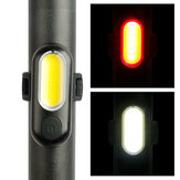 XANES® TL41 COB USB Ricaricabile 5 Modalità Impermeabile Luce Posteriore per Bicicletta Luce Notturna di Avvertimento Ultraleggera