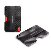 NewBring NBQJ0802 Card Holder Carbon Fiber Utility-thin Mini Money Clip Credit Card RFID Blocking Anti-Thief Card Wallet Business Supplies