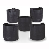 Garden Grow Bag 5 10 20  Gallon Aeration Black Fabric Pots with Handles Flower Planters Bags