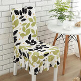Capa elástica elegante para cadeira WX-PP5 com saia de flores para sala de jantar, casa e casamentos