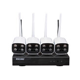 ESCAM WNK403 4CH Kit WiFi NVR P2P 1080P Point d'accès extérieur IR Système de caméra IP de Vision nocturne