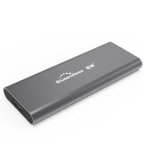Caja de disco duro Blueedless M280A M.2 NGFF SSD Caso Caja de unidad de estado sólido USB 3.0 de 5 Gbps Caso Base