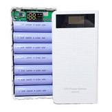Bakeey Type C 7x18650 Batarya Çift USB DIY Güç Bankası Kılıf Kit Kutu Akıllı Telefon için