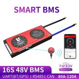 DALY BMS 16S 48V 80A 100A 120A 3.2V 18650 Batteria Bluetooth 485 a dispositivo USB NTC UART Software Togther Lion LiFepo4 Batteria BMS