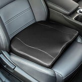 ELUTO Auto-Sitzkissen aus Memory-Schaumstoff, erhöht die Höhe, schwarz, atmungsaktives Leder für Auto, Zuhause und Rollstuhl