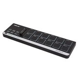 Controlador MIDI portátil Worlde EasyPad 12 com 12 pads de bateria USB mini