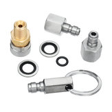 Quick Release Coupler Plugs for Air Rifles PCP Socket Plug Adaptador Fitting Kits With Rubber Ring 