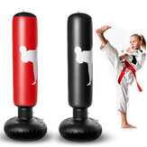 Poste de boxeo inflable de 160 cm de altura con objetivo de golpeo, fabricado en PVC con fondo grueso, equipo de boxeo vertical, herramienta de alivio de fitness.