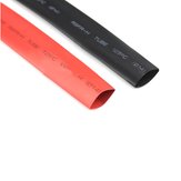 1 par de tubo termorretráctil de 14 mm rojo y negro para conector de batería T de enchufe XT60 ESC