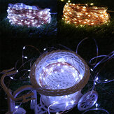 50/100/200 LED-Solar-Kupferdraht-Lampen Feenlichter wasserdicht im Freien