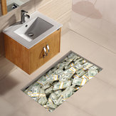 PAG 3D Fürdőszoba vízálló Euro mintás padlómatrica. Csúszásmentes és mosható zuhanyzó dekor.