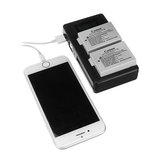 Palo LP-E8-C USB wiederaufladbares Batterieladegerät für Mobiltelefone Power Bank für Canon LP-E8 DSLR-Kamerabatterie mit LED-Anzeige