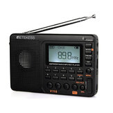 Ραδιόφωνο Retekes V115 Ραδιόφωνο FM AM SW Φορητά Ραδιόφωνα Επαναφορτιζόμενοι Ραδιοφωνικοί Δέκτες Όλα τα Πλήρη Κύματα Εγγραφέας USB Χρόνος Ύπνου