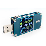 USB tesztelő ellenállás feszültség áram áram energia mérés akkumulátor kapacitásmérő C típusú színes képernyő QC 2.0 / 3.0 huzalellenállás teszt