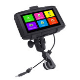 5 Zoll IPS Wasserdichtes Motorrad Auto GPS Navigation Einstellbarer Touchscreen mit Bluetooth-Funktion