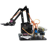 URUAV DIY 4DOF Robot Kol 4 Eksende Akrilik Dönen Mekanik Robot Kol R3 4PCS Servo İle