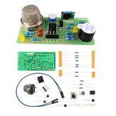 MQ-5 Схема тревоги обнаружения газа с звуком и светом: электроника, обучение, сборка DIY-комплекта частей сенсора