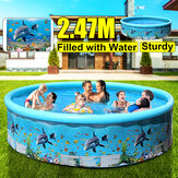 125/155/186/247cm aufblasbarer und ausziehbarer Pool für den großen Familienspaß im Sommer im Freien für Kinder und Erwachsene
