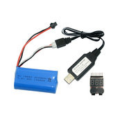Fayee FY004A Upgraded 7.4v 2000mAh 20C 2S Lipo Battery +USB Cable +Low Electric Alarm FY004-20