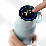 Bottiglia d'acqua con termos HUAWEI Honor VSITOO da 450 ml, display LCD della temperatura, test della qualità dell'acqua, applicazione Bluetooth, tazza isolata con ricarica magnetica.