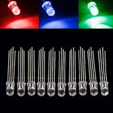 50pcs 5mm Full-color LED RGB Common Anode Four Feet Transparent Highlight Color Light 5mm Diode Colorful