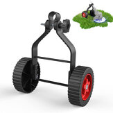 Débroussailleuse universelle pour couper l'herbe avec des roues de support réglables pour débroussailleuse sans fil. Livraison gratuite