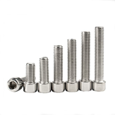Suleve™ M5SH7 50 pezzi M5 Vite a testa cilindrica con dado esagonale e rondella in acciaio inossidabile 201 da 10-20mm