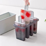 Stampo per ghiaccioli a 4 cavità in materiale PP, stampo per torte surgelate fai-da-te, stampo per gelato decorativo